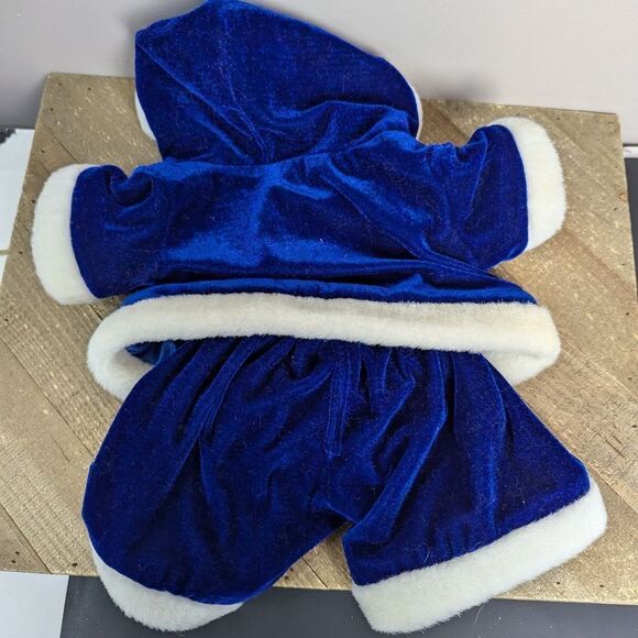 Bear factory Build a bear christmas outfit blue velvet santa suit - Picture 6 of 7